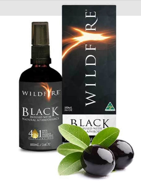 Wildfire 4-In-1 All Over Pleasure Oil - Black 100MLS - JUST IN!