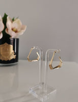 Gold Twisted Hoop Earrings - JUST IN!