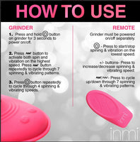 Spin n' Grind Rotating and Vibrating Silicone Sex Grinder - JUST ARRIVED!