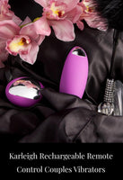 Karleigh Rechargeable Remote Control Couples Vibrator - JUST IN!