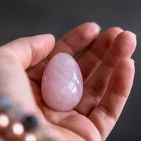 KEGAL - YONI EGG ROSE QUARTZ SIZE MED - NEW!