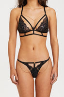 Ladyluxe - Havana BLACK Bralette, and G-String Set - JUST IN!