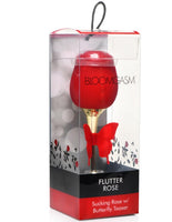 Bloomgasm Flutter Rose Clit Sucking Stimulator with Butterfly Teaser - New!