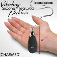 10X Vibrating Silicone Teardrop Necklace - POPULAR ITEM - JUST IN !