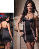 Leopard Print Panel Chemise