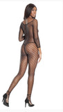 Fence Net Crotchless Bodystocking