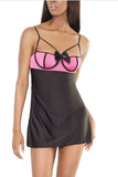 Black and Fuchsia Chemise - NEW!