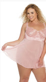 "Rose Dust" Baby Doll with Eyelash Lace  NEW ARRIVED!