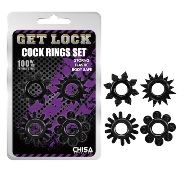 GET LOCK - Cockring Set of 4