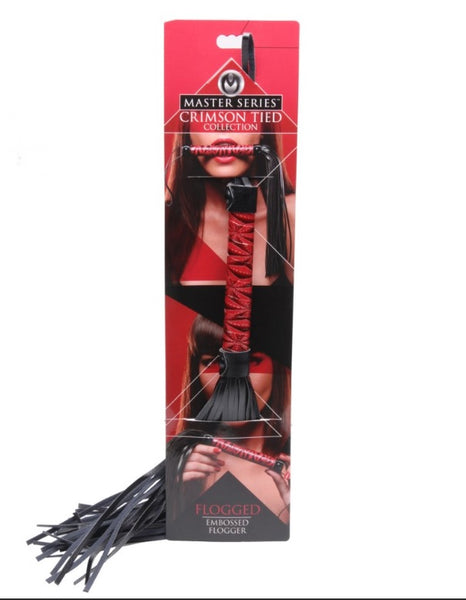 Crimson Tied Embossed Flogger  - NEW!