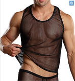 Male Power Stretch Net Tank Top - NEW!