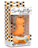 SHEGASM KITTY - Sucky Silicone Clitoral Stimulator Orange -  JUST IN!