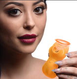 SHEGASM KITTY - Sucky Silicone Clitoral Stimulator Orange -  JUST IN!